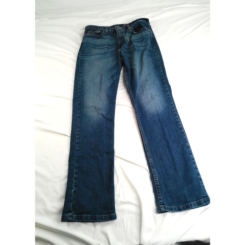 George Straight Fit Jeans Men's 31x30 Medium Wash Stretch Denim 5 Pocket Pants